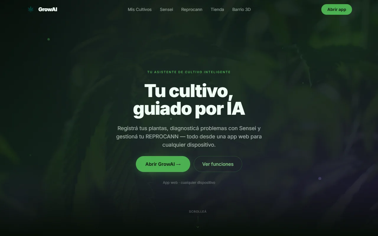 GrowAi website preview